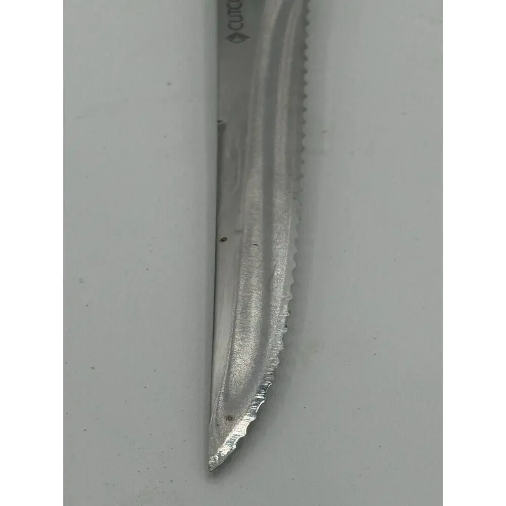 Cutco 1721 Utility Trimming White Pearl Handle Serrated Edge Knife USA